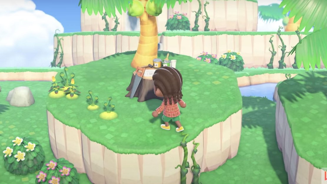 Mysterious islands often have crops you can dig up and take home.