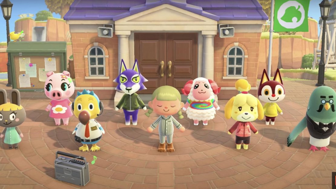 All of the villagers can join in on stretching - and the residents too.