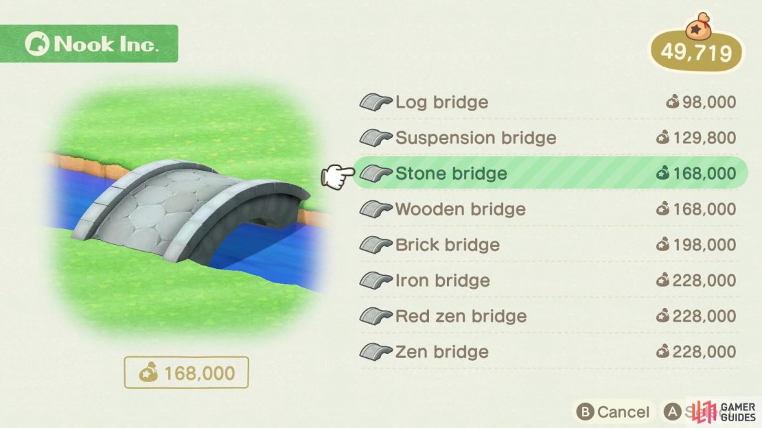 There are lots of bridges to choose from, and they vary in style and price!