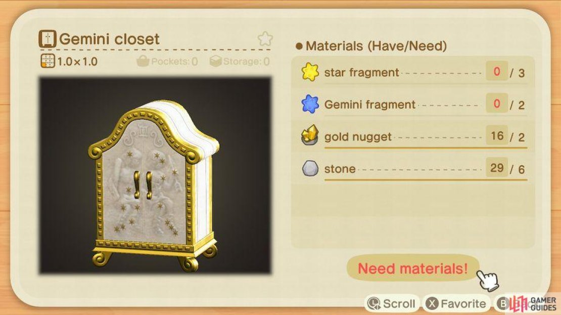 The Zodiac Recipes are very expensive to make, as they require rare star fragments and gold nuggets.