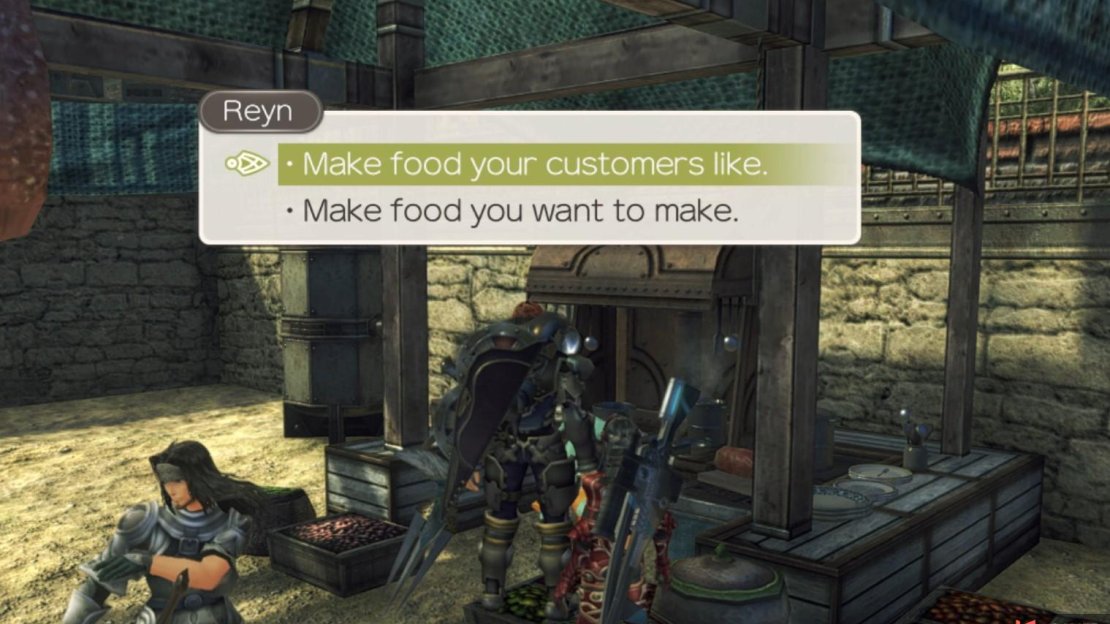 You can decide whether Hoko keeps making yummy food or reverts back to his old, stinky food.