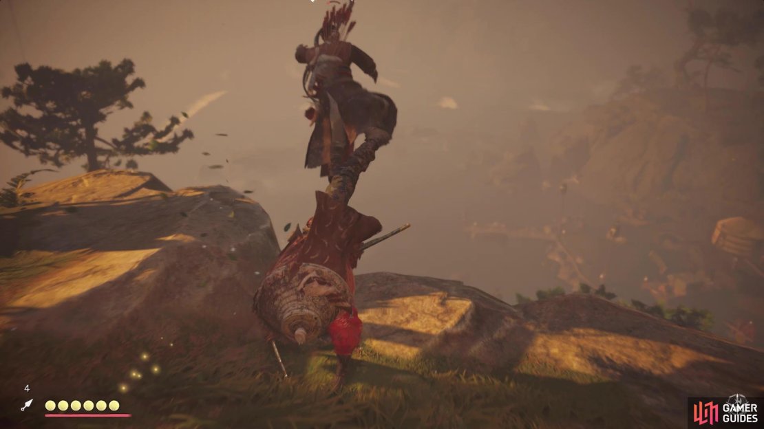 Kick an enemy off the cliff to earn an easy trophy