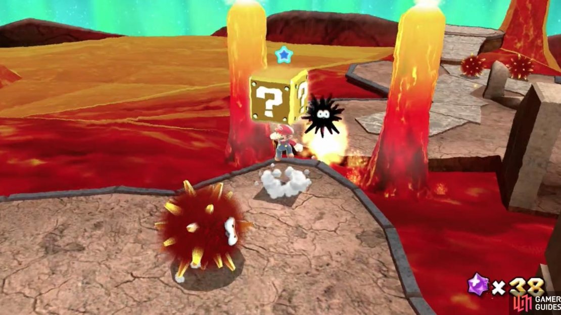 Red Urchins may be tough but they are quite slow and they can be led into the lava to be defeated.