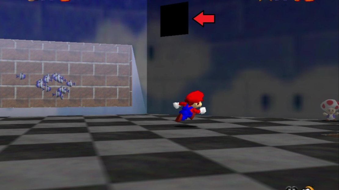 The entrance to the secret aquarium is through this hole pictured