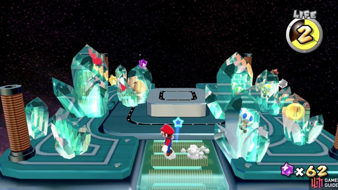 Free the Toads by using your spin attack!