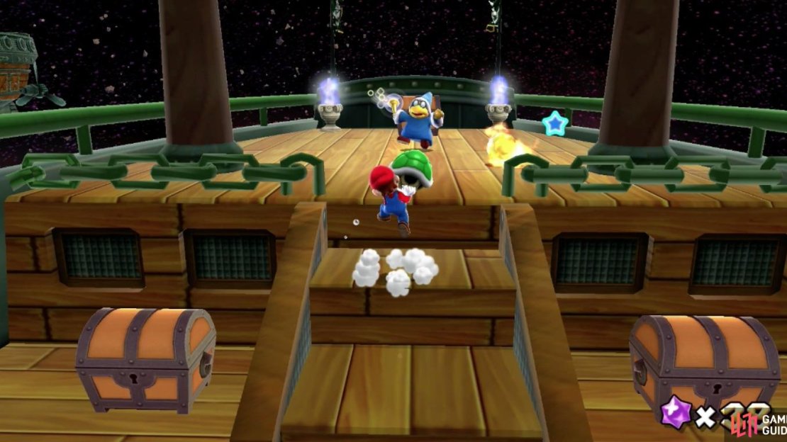 Even the Magikoopas aren’t immune to the devastating green shells!