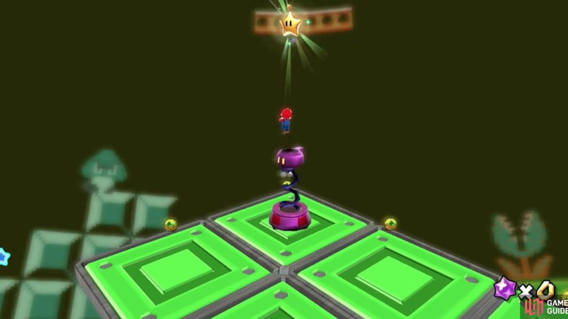 Use the Jump Beamer to reach the Power Star.