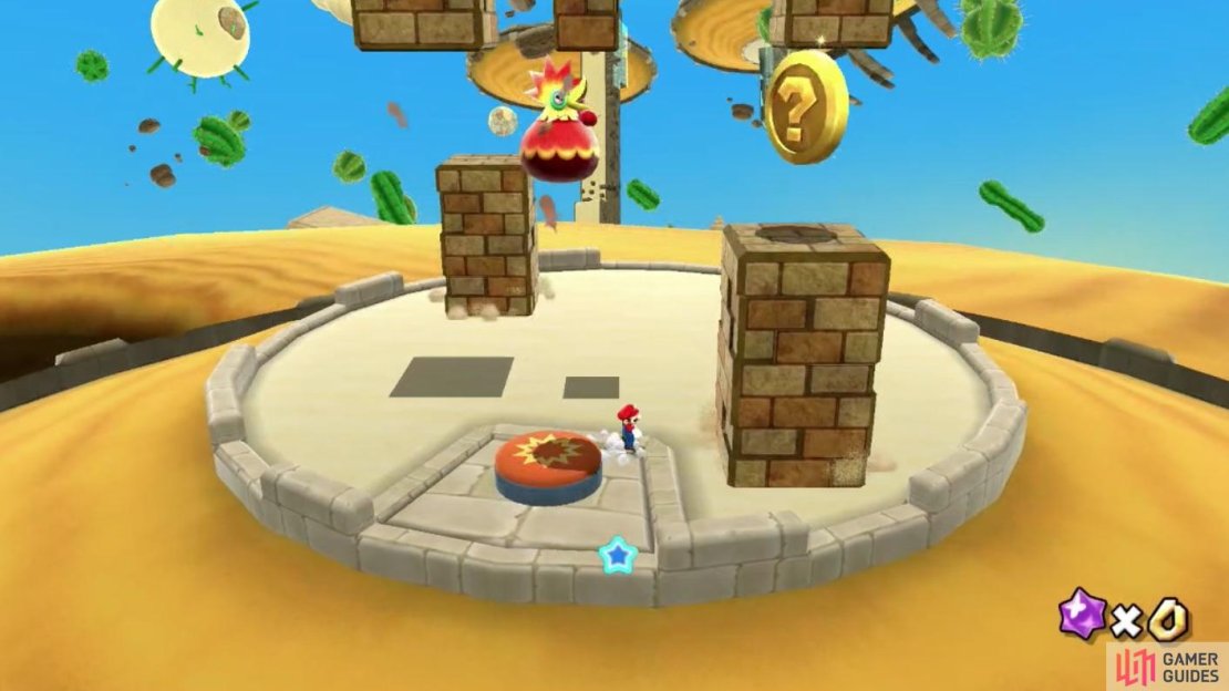 The Brick Blocks will act as hazards as they wont move as your platform rises.