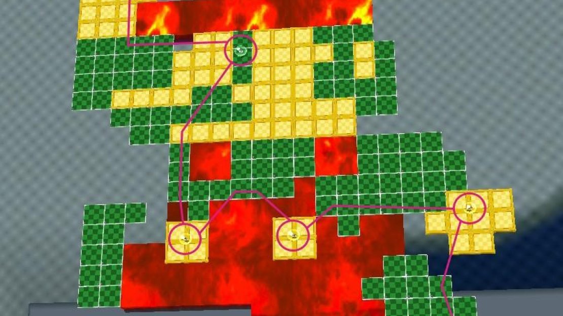 Follow this route and you’ll have plenty of tiles to get back to the start once you’ve grabbed all the silver stars.