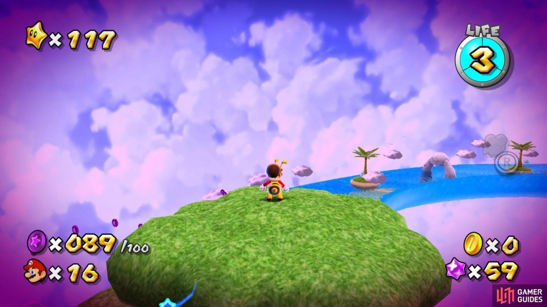 There are lots of high places that you’ll need to fly up to to grab some extra coins.