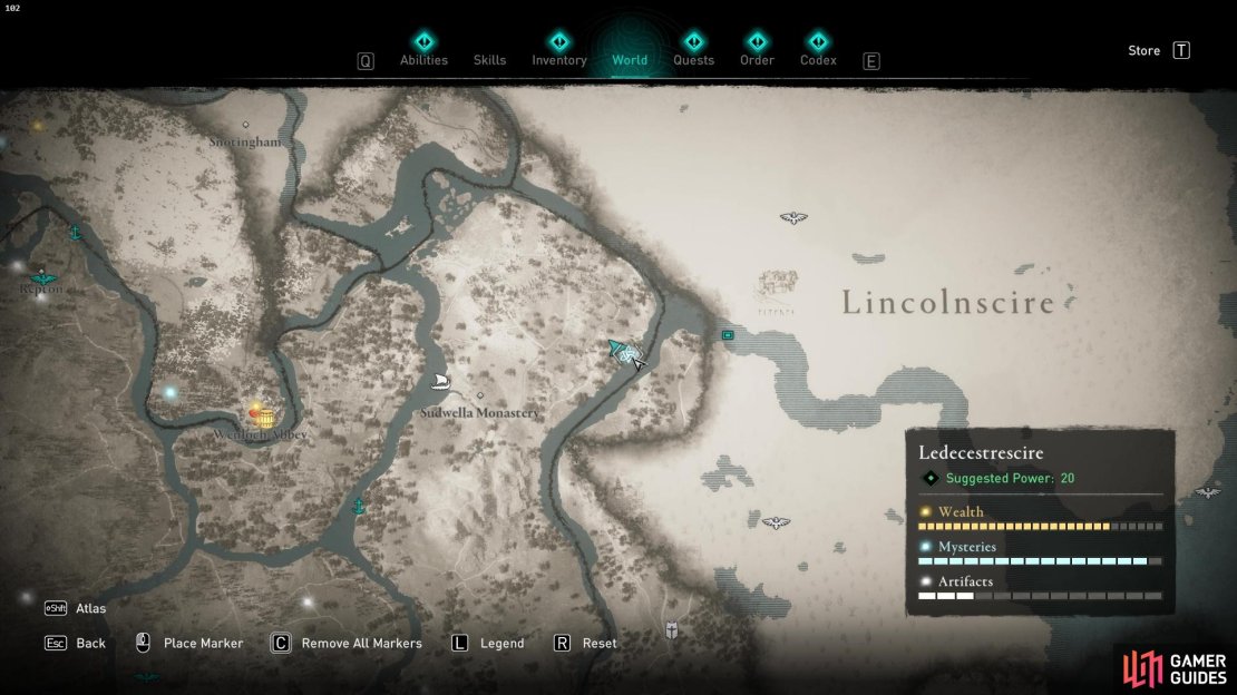 Location: Ledecestrescire Sauce Mystery. 