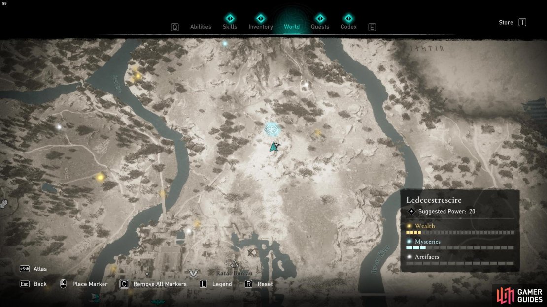 Location: Sisters of the Axe Mystery.