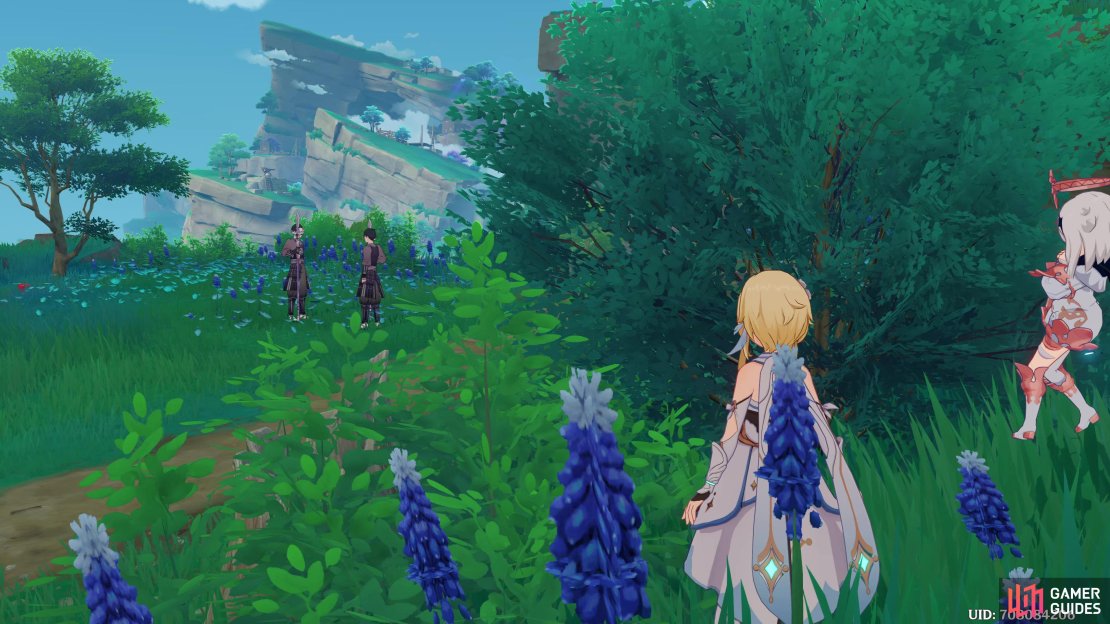 Paimon and the Traveler listen in on Ishihara and Takyama’s conversation.