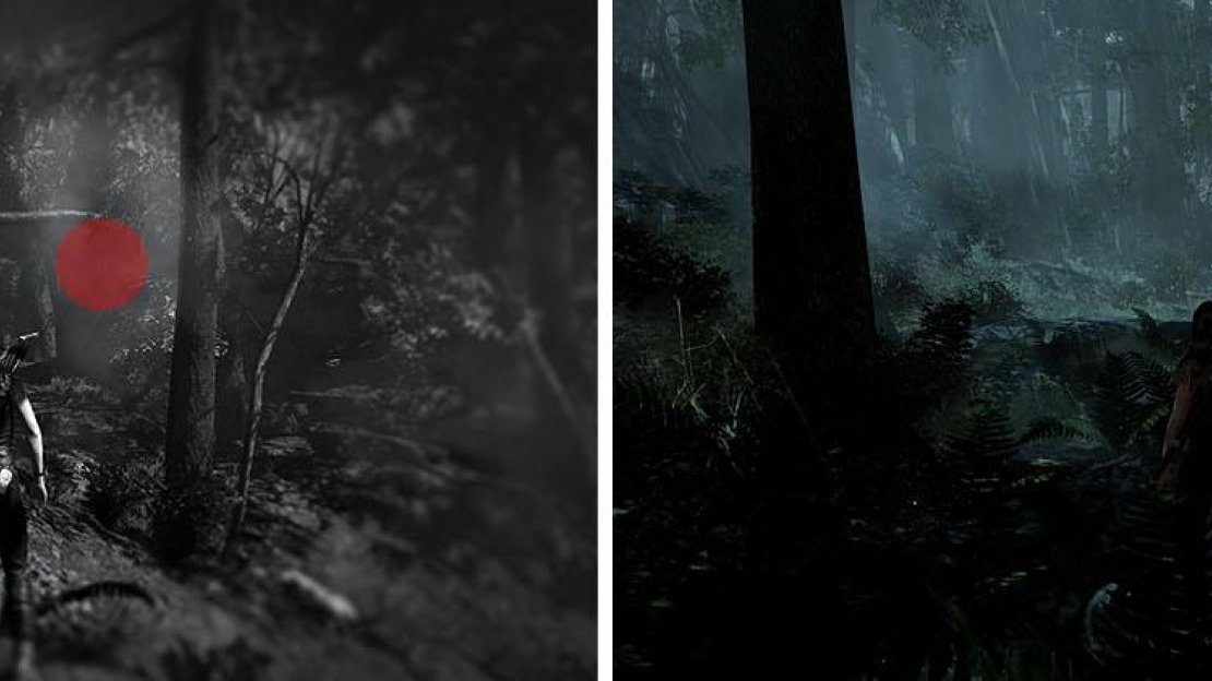 Totems can be easily spotted by using Survival Instincts (left), so look around carefully to spot them.
