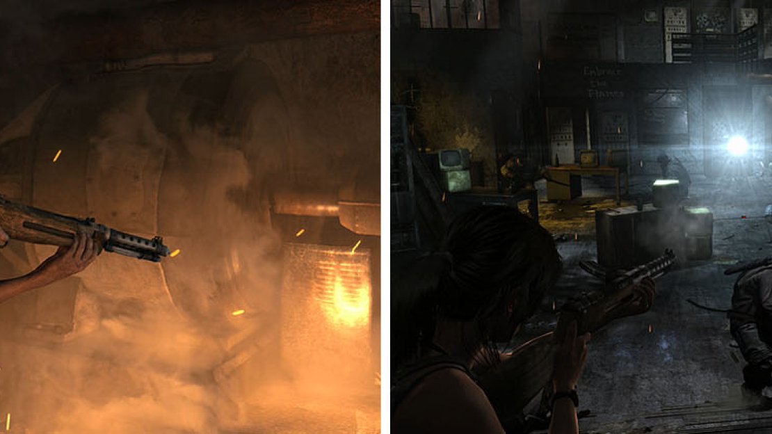You’ll need the WWII Submachine Gun for the ambush waiting in the next room.