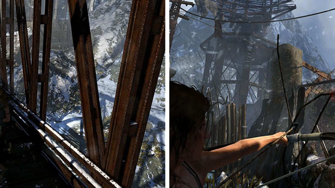 Make sure to get the GPS near the bridge (left) before moving on and dealing with the enemies to your right.