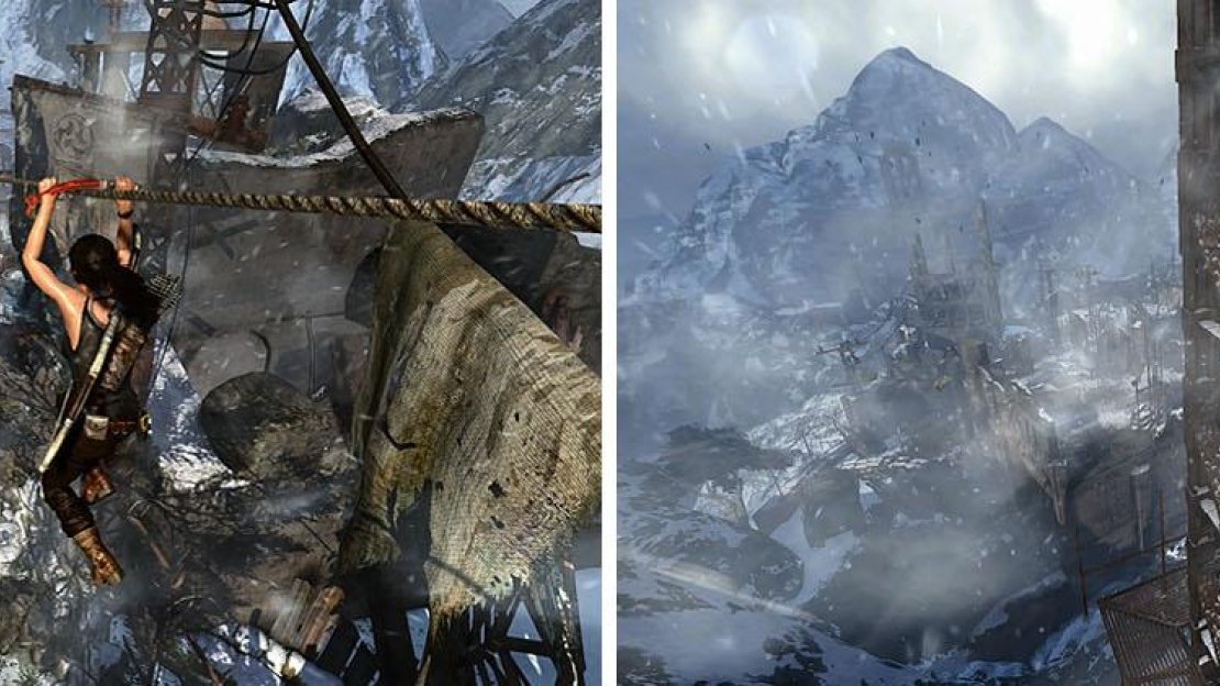 Take the zipline near the camp down for loot before you climb the radio tower.