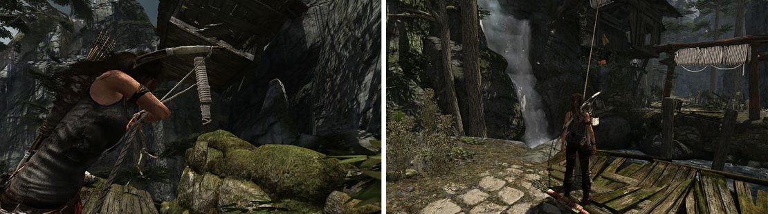 With the Rope Arrows you can now pull objects down or create rope bridges.