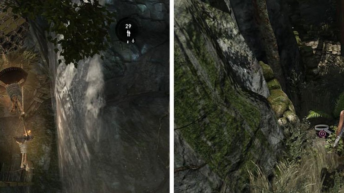 Use the braziers to collect the salvage and then grab the GPS Cache nearby.