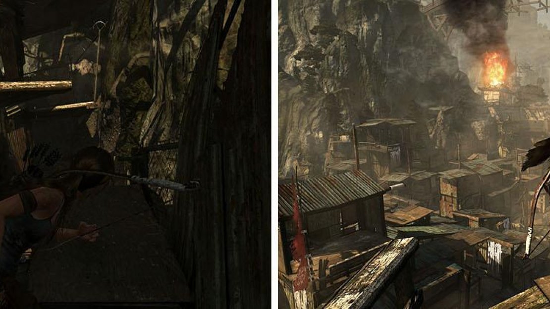 Use the ramp to reach the upper floors of the tower to start another challenge.