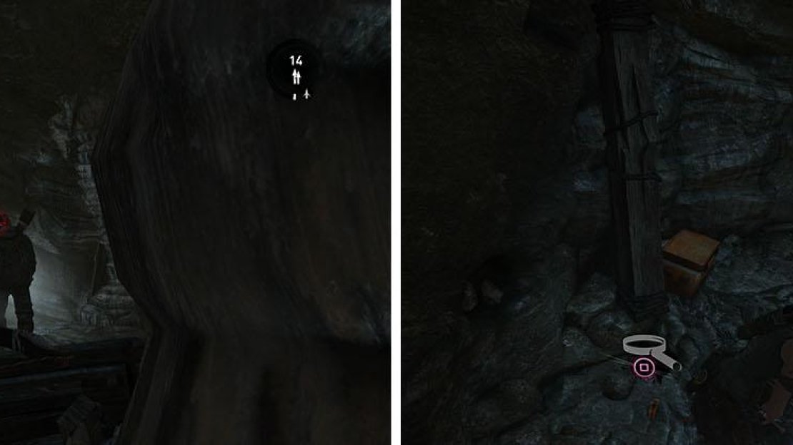Carefully take out the two men when the split before looting the area.
