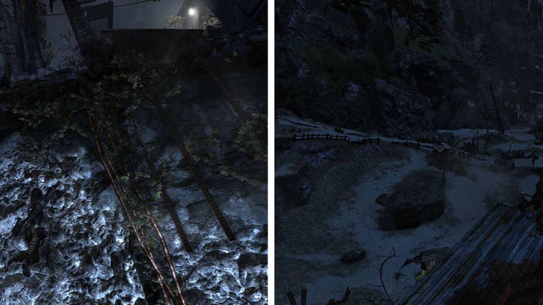 Climb up the elevator shaft to the top, where you can find a GPS Cache on top.