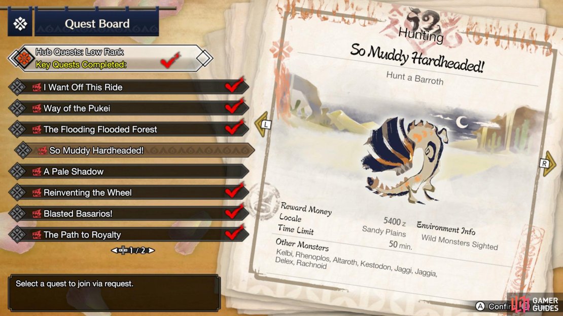 The So Muddy Hardheaded! Quest becomes available when you reach 2* Hub Quests.