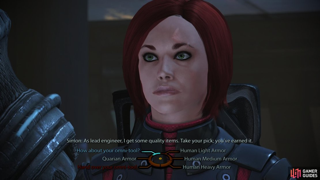 After dealing with Balak - one way or another - you’ll get a choice of rewards from Simon.