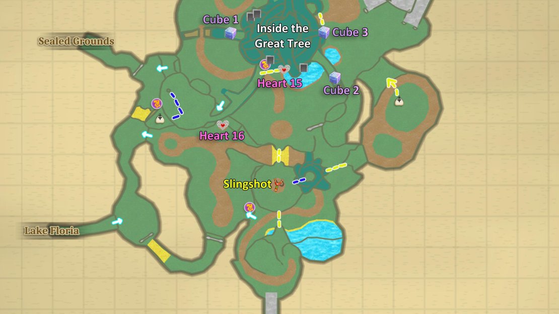 Map of the Faron Woods.