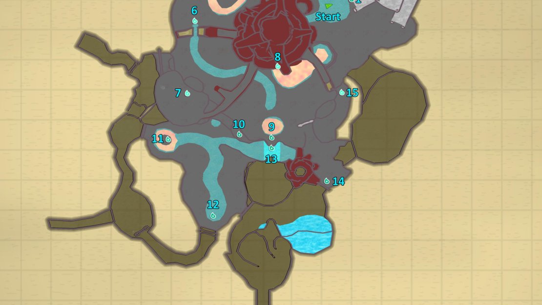 Map of Farore’s Silent Realm.