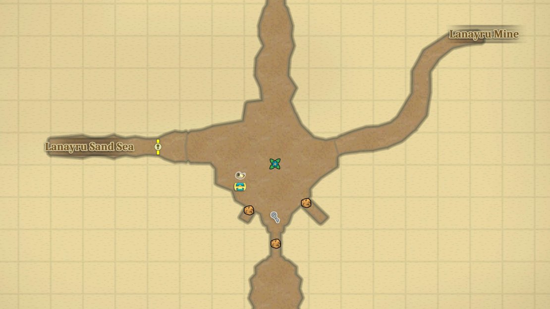 Map of the Lanayru Caves.