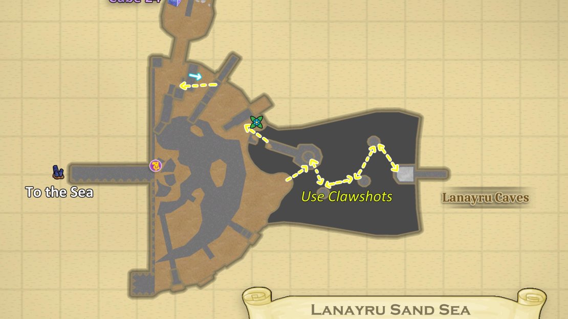 Map of Lanayru Sand Sea (Harbor).