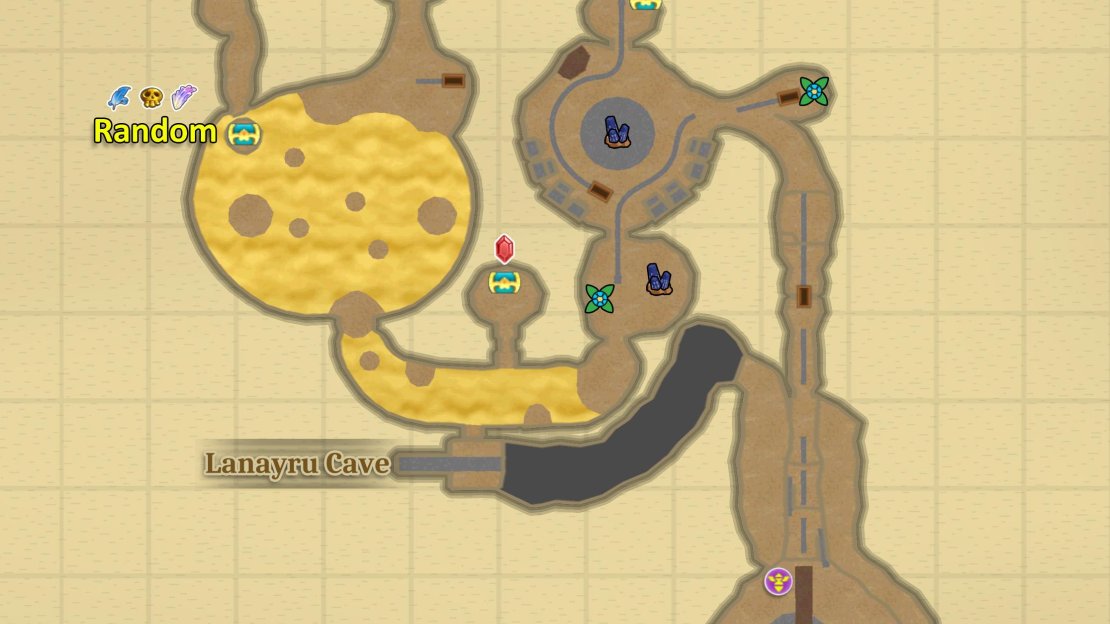 Map of Lanayru Mine.