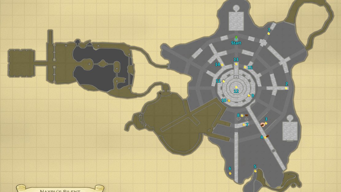 Map of Nayru’s Silent Realm.