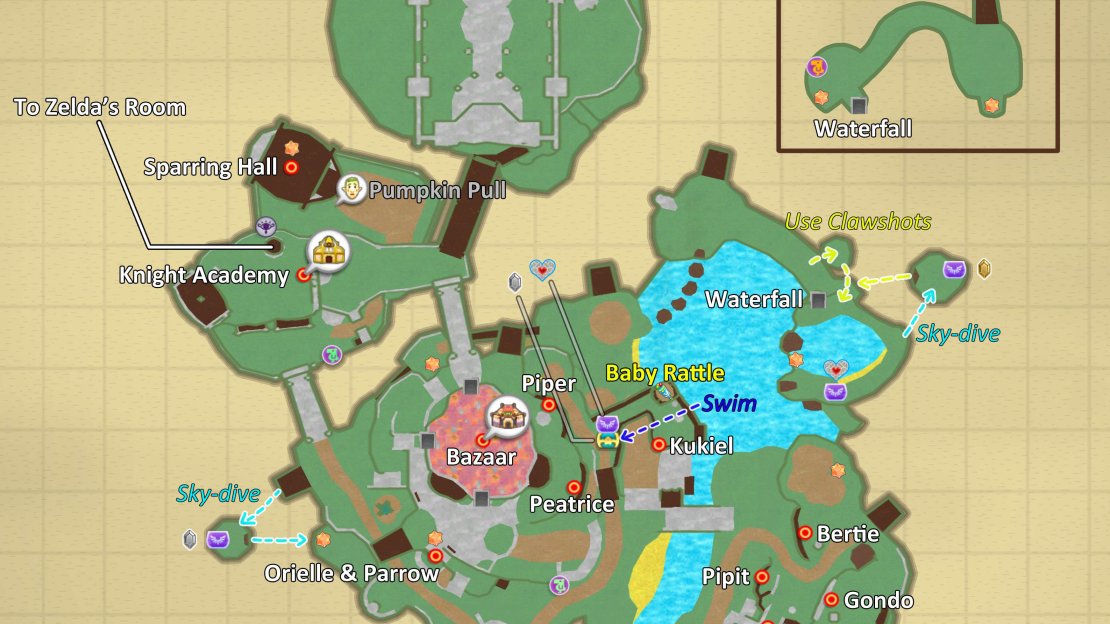 Map of Skyloft.
