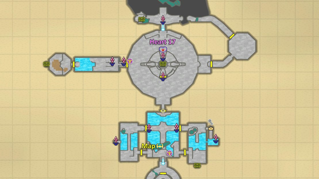 Map of Skyview Temple on your 2nd visit.