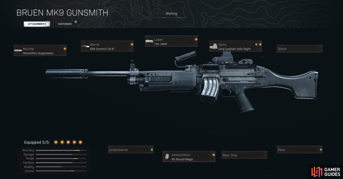 Bruen MK9 w/ Attachments