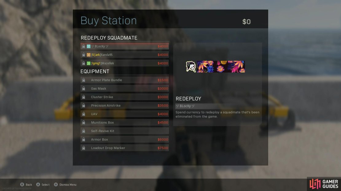 Buy Station Items 