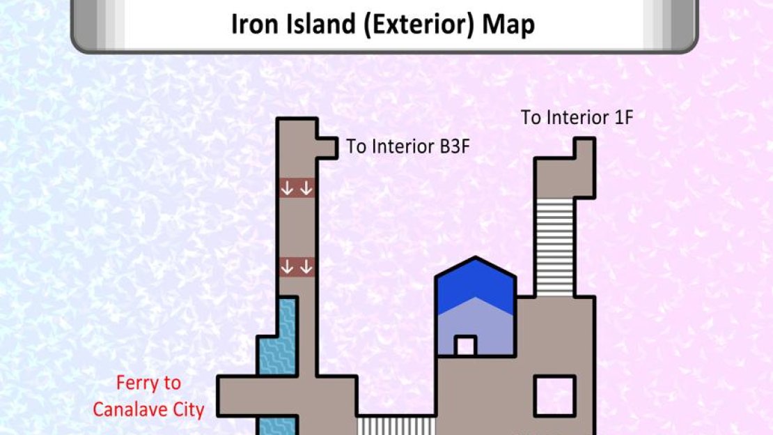Map of Iron Island’s exterior.