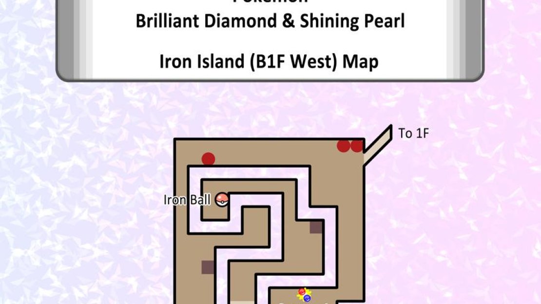 Map of Iron Island (B1F West).