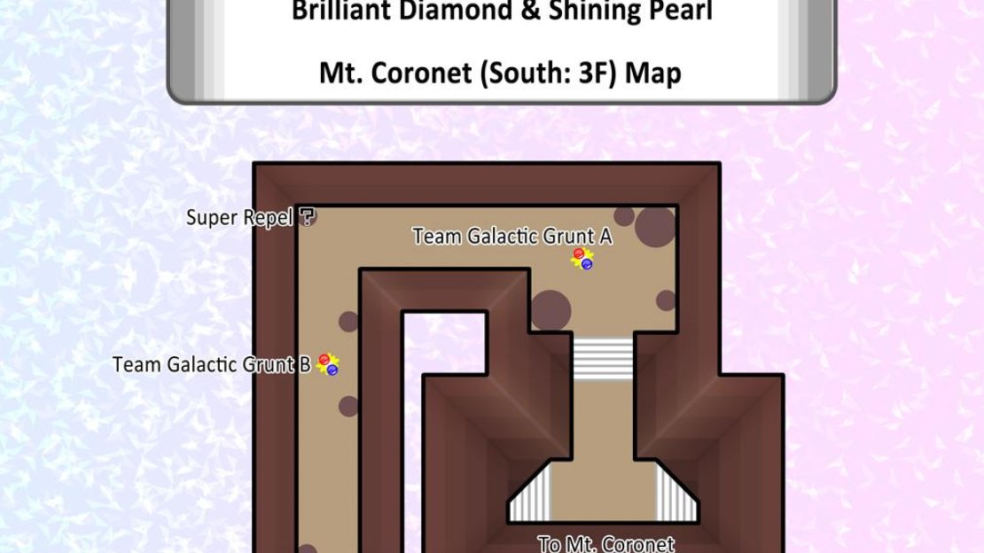 Map of Mt. Coronet (South: 3F)