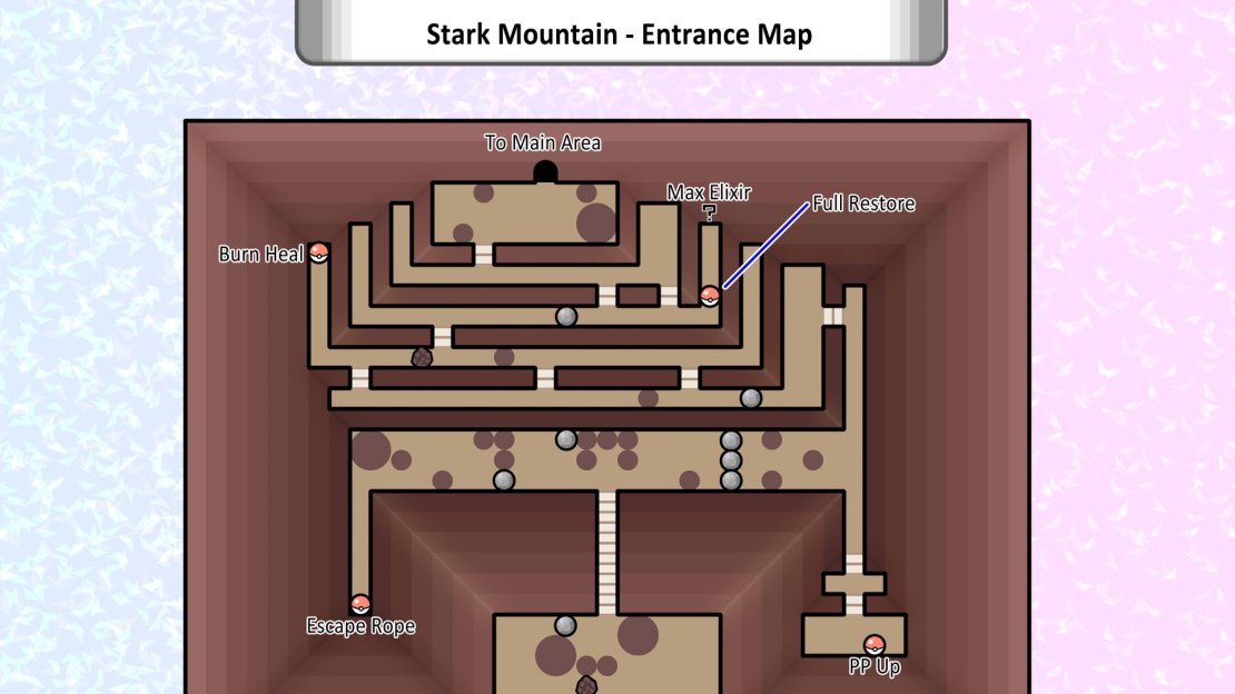 Map of the Entrance of Stark Mountain.