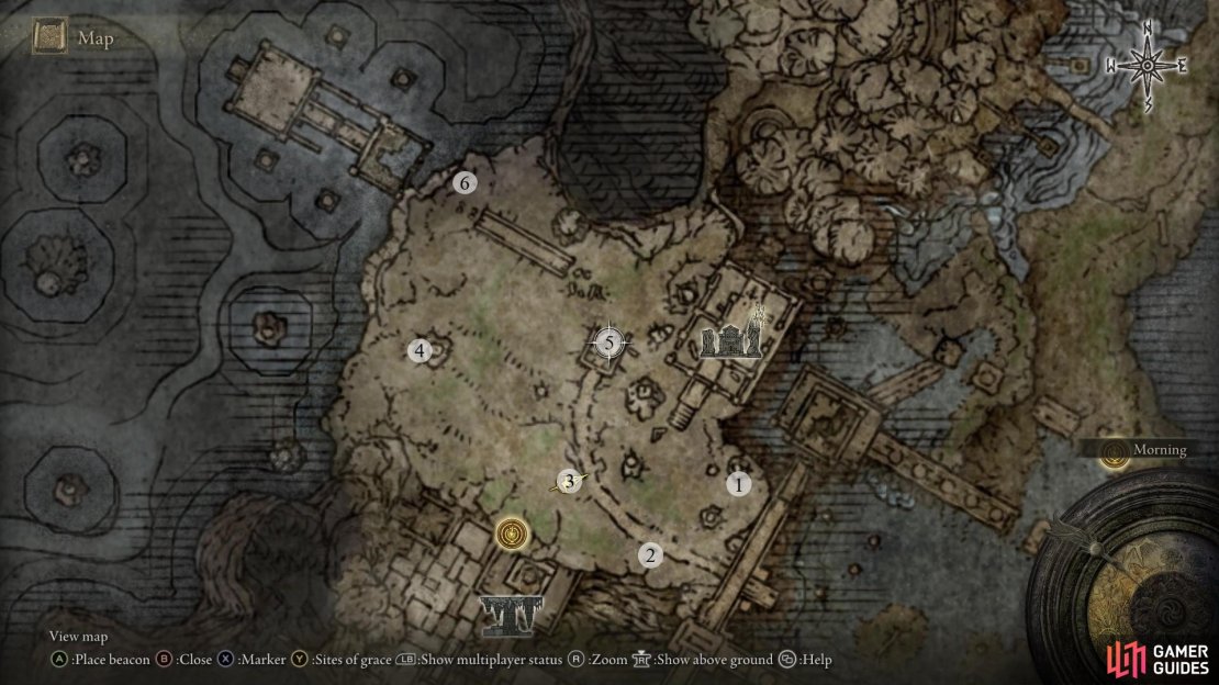Locations of all 6 altars you&rsquo;ll need to light.
