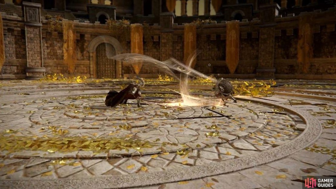 Time to face other players in the Colosseum! (Credit: @ELDENRING twitter.)
