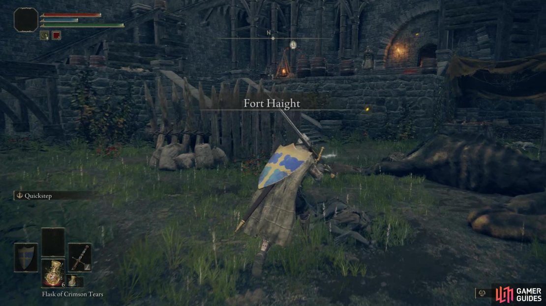 When you enter into the fort, you’ll be greeted by a couple of flaming arrows!