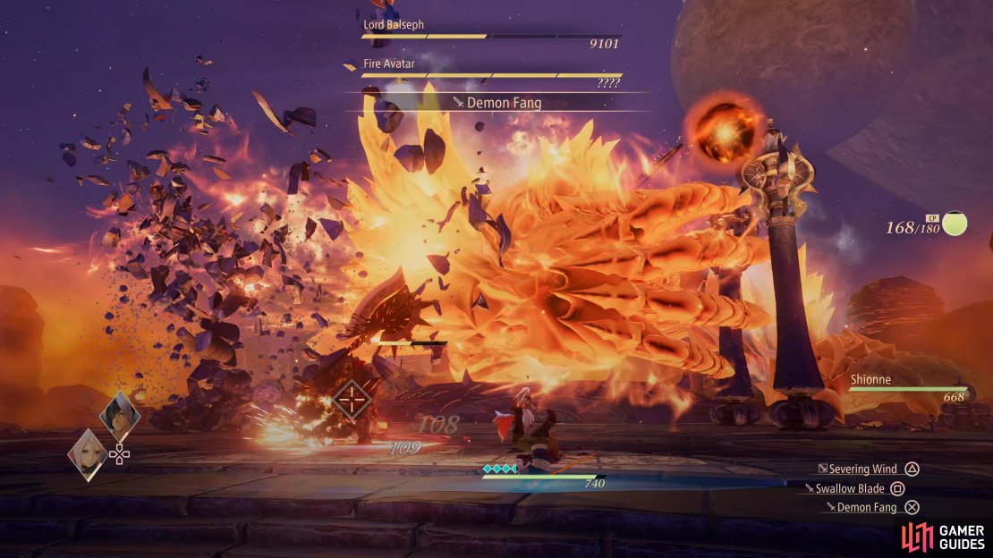 Watch for the Fire Avatar’s massive Arm Swipe