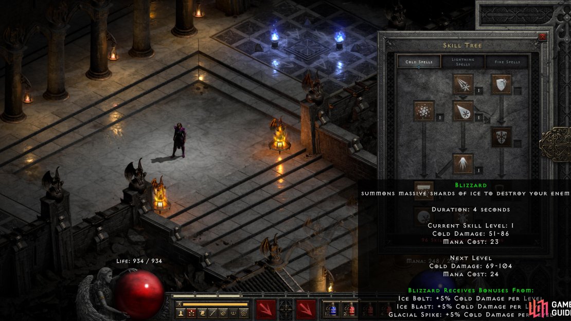 As the name of the build implies, the Blizzard Sorceress focuses on boosting the Blizzard skill.