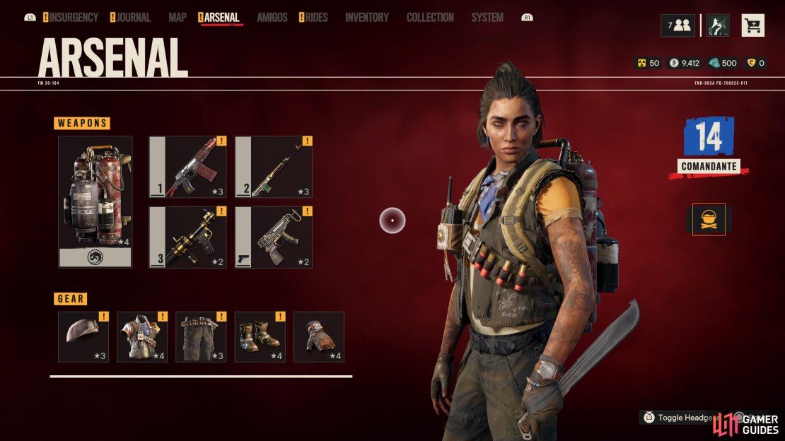 Overview of Dani’s Arsenal.