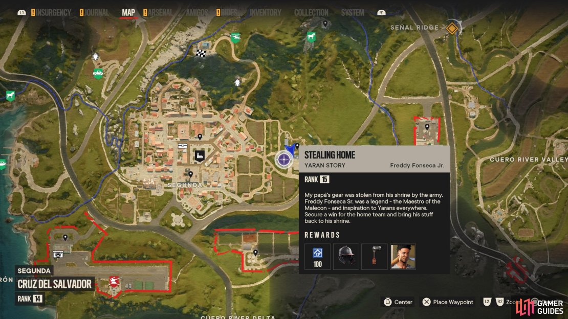 Head to this location on the map and speak with Freddy to begin this Yaren Story.