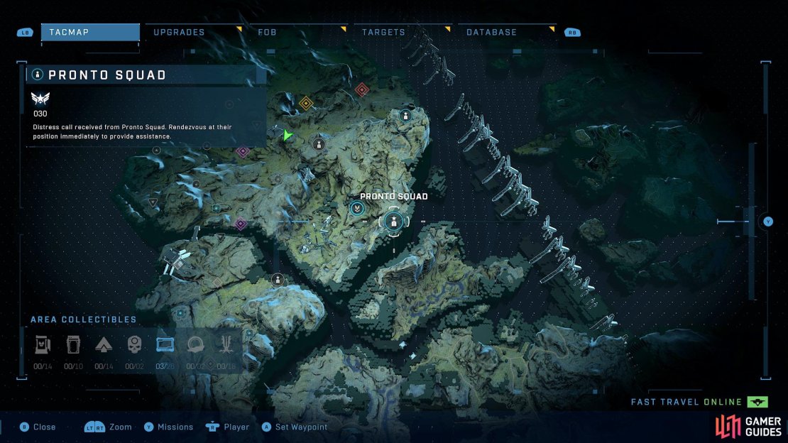Head to this location on the map to find the Pronto Squad. 